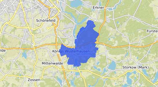 Bodenrichtwertkarte K&ouml;nigs Wusterhausen